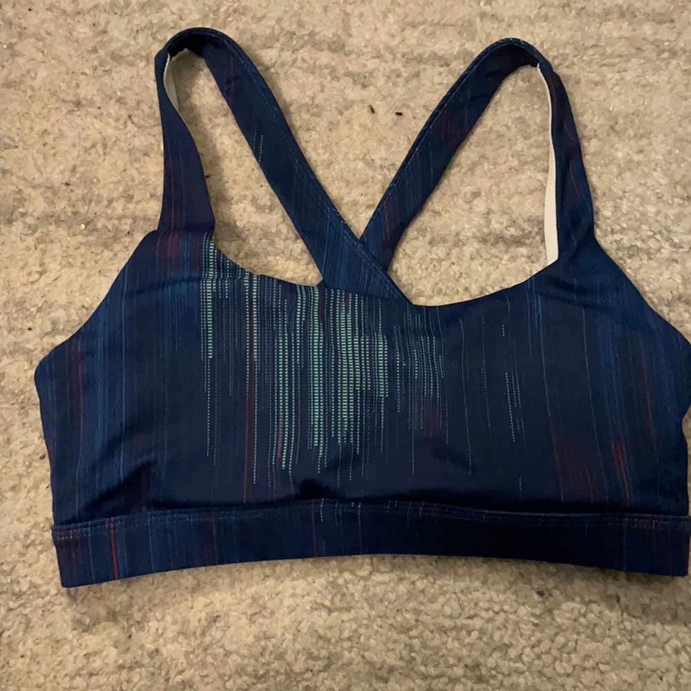 Senita Lux Blue Tech Sports Bra